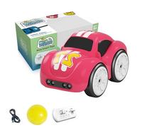 2.4G Electric Mini Remote & Induction Controlled Car,Switchable Gesture & Remote Control Drift Car with Follow & Escape Modes (Magenta)