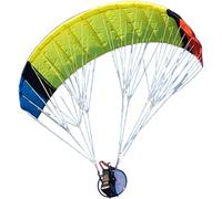 2.4G Electric RC Stunt Paraglider Model with 1.5m Portable Folding Wingspan Nylon Canopy Fabric, 30mins of Flight Time, RTF