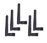 2.4G External WiFi Antenna High Gain 4DBI SMA Female Thread Inner Pin Strong Signal Booster for Wireless Monitoring Smart Home WIFI BT Module ABS Material 5 Pack