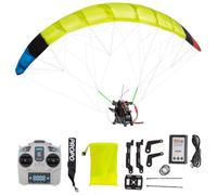 2.4G RC Electric Stunt Mini Paraglider Model High-Altitude Stunt Flight Paraglider Toy Paragliding (RTF Version),Leaf1.0