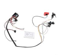 2.4G RC Wire Harness Switch Receiver Kit for Kids Electric Car Modification with Electronic Swing Motor Controller and Remote, DIY Repair Parts for Power(RX23 12V A)