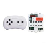 2.4G Remote Control and Receiver Kit for 12V Kids Electric Ride On Car - CSR-12T-1B Replacement Controller with Anti-Signal Disruption for Children Vehicles(Full set)
