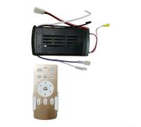2.4G Remote Control for Ceiling Fan, Variable Frequency Dimmer with Voice Function, 6-Speed Adjustment for Light and Wind, Gold Finish(C)