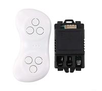 2.4G Remote Control Receiver Kit for 12V Children Electric Car GY-RX18 Controller with Forward Reverse Steering Safe Ride-On Toy Accessory for Kids(1 set)