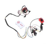 2 4G Remote Control Wire and Switch Kit for Kids Electric Cars, Suitable for RX37 and RX23 Series with Forward/Reverse and Speed Control Features (RX23 12V A)