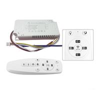 2.4G Smart LED Driver With Remote Control For Dimmable Power Supply Transformer 24-80W Support Multiple LED Tapes Connection((40-60) X2 120W)