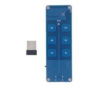 2.4G Wireless Air Fly Moe Module 6 Keys PCB Accurate Connection Keyboard Moe with Gyroscope Sensor for Computers Smart TVs