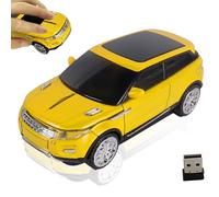 2.4G Wireless Car Mouse Cool SUV Shape with Headlight,Silent Portable Ergonomic Optical Cordless Car Mouse with 2.4G USB Receiver,for Computer Laptop PC,Travel Office Home,Gift for Family Friend