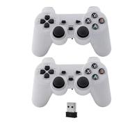 2.4G Wireless Gamepad Android TV pc computer TV handle one in two double doubles handle(WHITE)