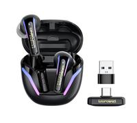 2.4G Wireless Gaming Earbuds with ENC Mic, 20ms Low-Latency for PS5/4, Meta Quest 3/3S/2, 2.4GHz Bluetooth Dual-Mode Headphones for Phone, Pad, Laptop, Steam Deck, PC, VR(with USB-C Dongle)
