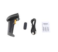 2.4G Wireless Handheld Barcode Scanner with USB Receiver - 650nm LD Bar Code Reader for Warehouse and Retail - 30 Meter Range and 200 Barcode Internal Storage Capacity