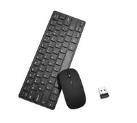 2.4G Wireless Keyboard And Mouse Set - Full Size Silent Keystrokes, USB Receiver, Multi-Language Support, Lightweight And Durable For Desktop, Laptop, Office, Home Use | PC Work Study P
