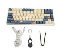 2.4G Wireless Mechanical Keyboard, 84 Key Mechanical Keyboard System Wide Compatibility 84 Keys Ergonomic for Laptop Red Switch