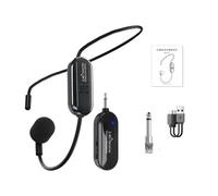 2.4G Wireless Microphone Mounted Headphones One Capacitor for Microphone Audio with Amplifier for Teachers Little Bee-B