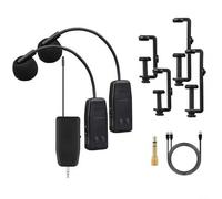 2 4G Wireless Microphone System for Violin Viola Cello with Dual Charging and Quick Automatic Pairing for Clear Sound (1 to 2)