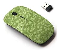 2.4G Wireless Mouse with Cute Pattern Design for All Laptops and Desktops with Nano Receiver - 100 Dollar Bills