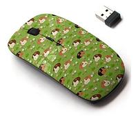2.4G Wireless Mouse with Cute Pattern Design for All Laptops and Desktops with Nano Receiver - Adorable pet Guinea Pig Cavy