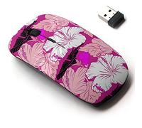 2.4G Wireless Mouse with Cute Pattern Design for All Laptops and Desktops with Nano Receiver - Bright Hawaiian Multicolor
