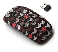 2.4G Wireless Mouse with Cute Pattern Design for All Laptops and Desktops with Nano Receiver - Chicken Design