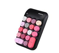 2.4G Wireless Numeric Keypad, Mini 18 Keys Numeric Keypad with USB Interface, Portable Quiet Financial Accounting Numeric Keypad Extension, Suitable for Laptop, Desktop Computer (Mixed Color red)