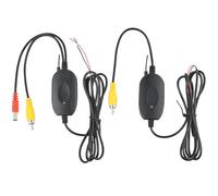 2.4G Wireless Video Transmitter and Receiver Kit, 12V RCA Wireless Rear View Transmitter Receiver for Car Van Truck Reversing Backup Camera, Convert Wired Camera to Wireless PAL/NTSC Compatible