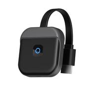 2.4G Wireless WiFi TV Stick Display TV Adapter Compatible Smart TV Screen Projector 4K 1080P Screen Projector Black Plastic 1 Set