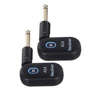 2.4GHz Guitar Wireless System Transmitter Receiver, Rechargeable Wireless Audio Electric Guitar, Mini Wireless Audio Transmission A14 A13 for Guitar Bass Electric Instruments