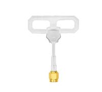 2.4GHz Mini Lollipop RHCP Omnidirectional Antenna, 5dBi High Gain with SMA/RP-SMA Male Connector for FPV Transmitter Receiver RC Drone Racing Quadcopter(White-SMA MAle)
