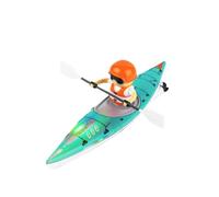 2.4GHz RC Kayak Boat with Paddling Propulsion, Anti-Capsize Design, LED Lights, Long Battery Life, High/Low Speed RTR Remote Control Water Toy(Blue)