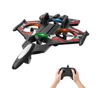 2.4GHz Remote Control Airplane for Kids, EPP Foam RC Plane with 2 Speed Modes & Auto-Hover, 10min Flight Time, 100m Range - Ideal Beginner Flying Toy with USB Charger for Boys & Girls (Red)