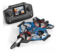 2.4GHz Remote Control Airplane - Skyriders Foam Jet Fighter with LED Lights,RC Plane with 360° Flip, Gyro Stabilize Systems, 3 Speeds Adjustable RC Fighter Jet Planes Toy Gifts for Kids Boy Beginners