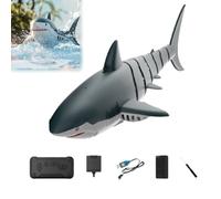 2.4GHz Remote Control Shark Toy with 4K HD Camera Light & Spray Water 1:18 High Simulation Electric Fish RC Boat Swimming Pool Bathroom Toy Gift for Kids - Real Time Filming Shark