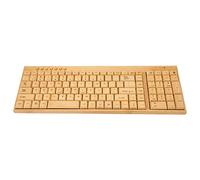 2.4GHz Wireless Connection, Bamboo Wood Material, Compatible System with Holiday XP, NT, Vista, OS X, and iOS (Keyboard)