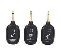 2.4GHZ Wireless Guitar System, 6.35mm Plug Wireless Guitar Transmitter Receiver, Guitar Wireless System with Transmitter and Receiver for Electric Guitars, Amp, Bass, Violin
