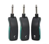 2.4GHz Wireless Guitar System, Rechargeable Transmitter & Receiver, 50m Range, 270° Rotating Adapter, 12-Hour Battery Life, for Electric Guitar and Bass Players(One-to-two)