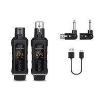 2.4GHz Wireless Microphone System Transmitter And Receiver | For Dynamic/Phantom-Powered Condenser Mics Adapter | For PA Systems/Live Sound/Audio Mixer/Church(A)