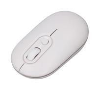 2.4GHz Wireless Mouse, Portable Light Up Mouse Adjustable DPI with USB Receiver for Android for Wins, Quiet Cordless Mice Ergonomic for Desktops Laptops PC (White)