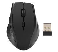 2.4GHz Wireless Optical Mouse, 6 Key Wireless Mouse with USB Receiver, Portable Ergonomics Mini Gaming Mouse, Smart Efficient Power Saving for Office Home Travel Use Plug and Play