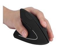 2 4GHz Wireless USB Ergonomic Vertical Optical Mouse for Left Handers 6 Programmable Buttons 3-Level DPI Power-Saving Plug Play PC Laptop