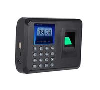 2.4inches TFT LCD Screen Fingerprint Time Clock Attendance Machine Recorder for offices, factories, hotels and schools - Fingerprint and Password 2 Ways To Identify(UK Plug)