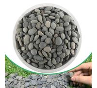2.4LB River Rocks Mexican Beach Pebbles for Garden Landscape Stone Paving Stone Grey 1Inch - 1.5Inch…