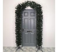 2.4m (8ft) Tall Single Door Indoor Christmas Tree Arch in Green Samuel Alexander Green One Size