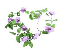 2.4m Artificial Ivy Garland Silk Vine 9 Heads Wedding Decor(Purple)