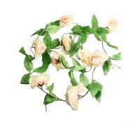 2.4m Artificial Ivy Garland Silk Vine 9 Heads Wedding Decor(Red)