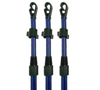 CAPRICAN 2.4M Heavy Duty Telescopic Washing Line Prop | Extendable Clothes Line Pole for Outdoor Laundry | Weatherproof Blue Powder-Coated Metal | Reliable Twist-Lock Support (3)