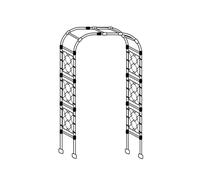 2.4m Metal Garden Arch Trellis - Ele Rose Pera Support e for Outdoor Decor Ideal for Backyard Ln Patio and Courard (Dimeons: 1.2x2.4x0.4m)