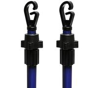 2.4M Telescopic Washing Line Prop Pole Metal Clotheslines Heavy Duty