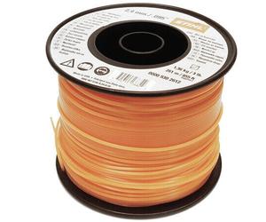 2.4mm Square Orange Nylon Line Cord x 253m Stihl Strimmer Brushcutter Trimmer