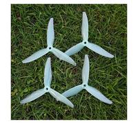 2/4Pairs T51366 5x2.8x3 Propellers for RC FPV Drone, 3-Blade 5 Inch Tri-Blade Compatible with 2306 2207 Motors 5mm(White 2 Pairs)