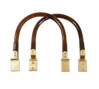 2/4Pcs 13 * 14cm Resin Bag Handle Purse Kiss Clasp Handbag Frame Buckle Wallet Handles Women DIY Sewing Hardware Accessory(Brown-13x14.5cm,2Pcs)